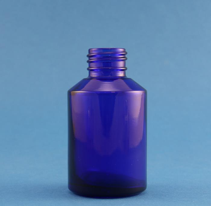 60ml Veral Blue Glass Bottle 24mm Neck